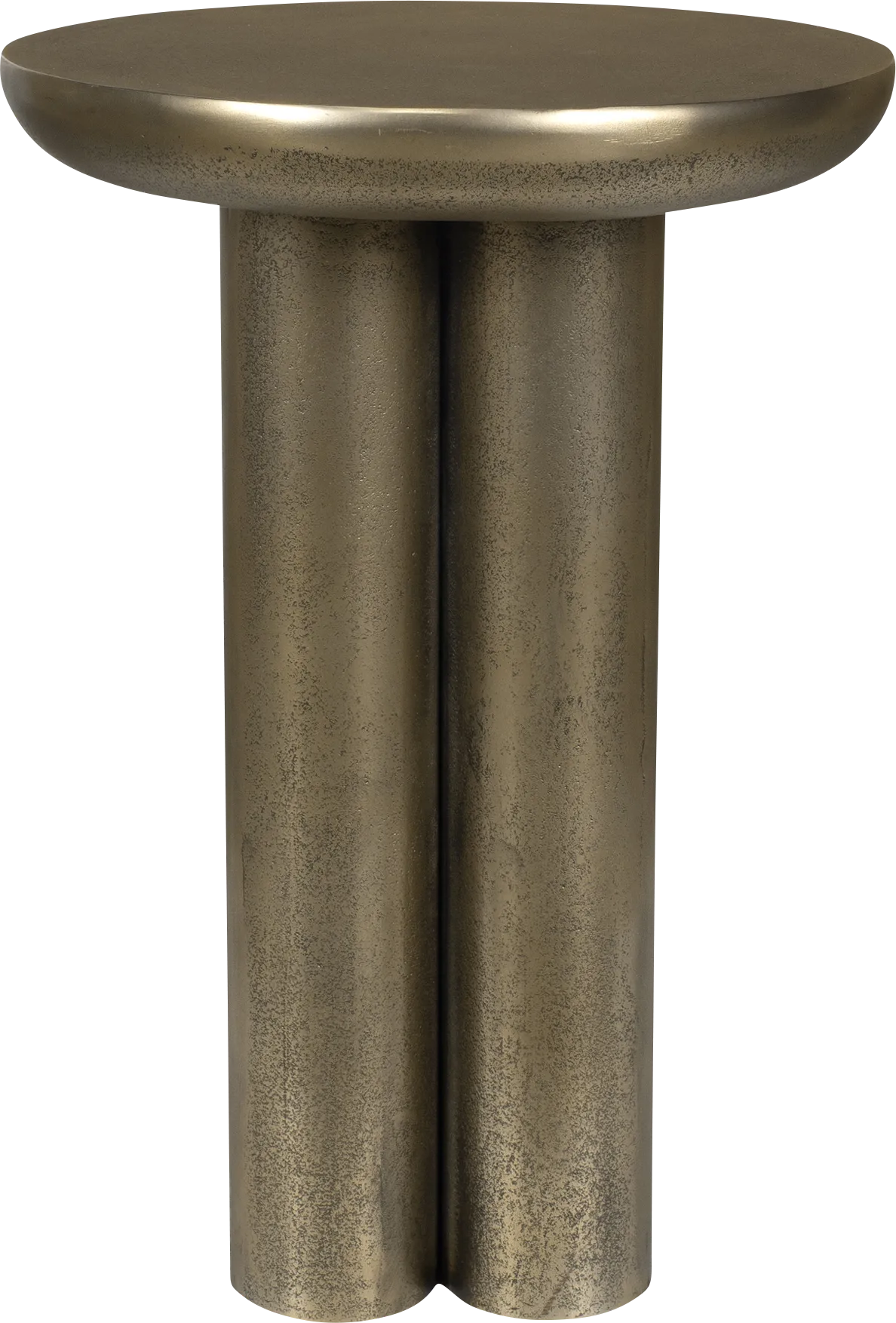 Lewawi Brass Outdoor End Table - Image 1