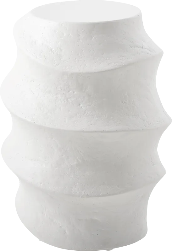 Isadi White Outdoor End Table