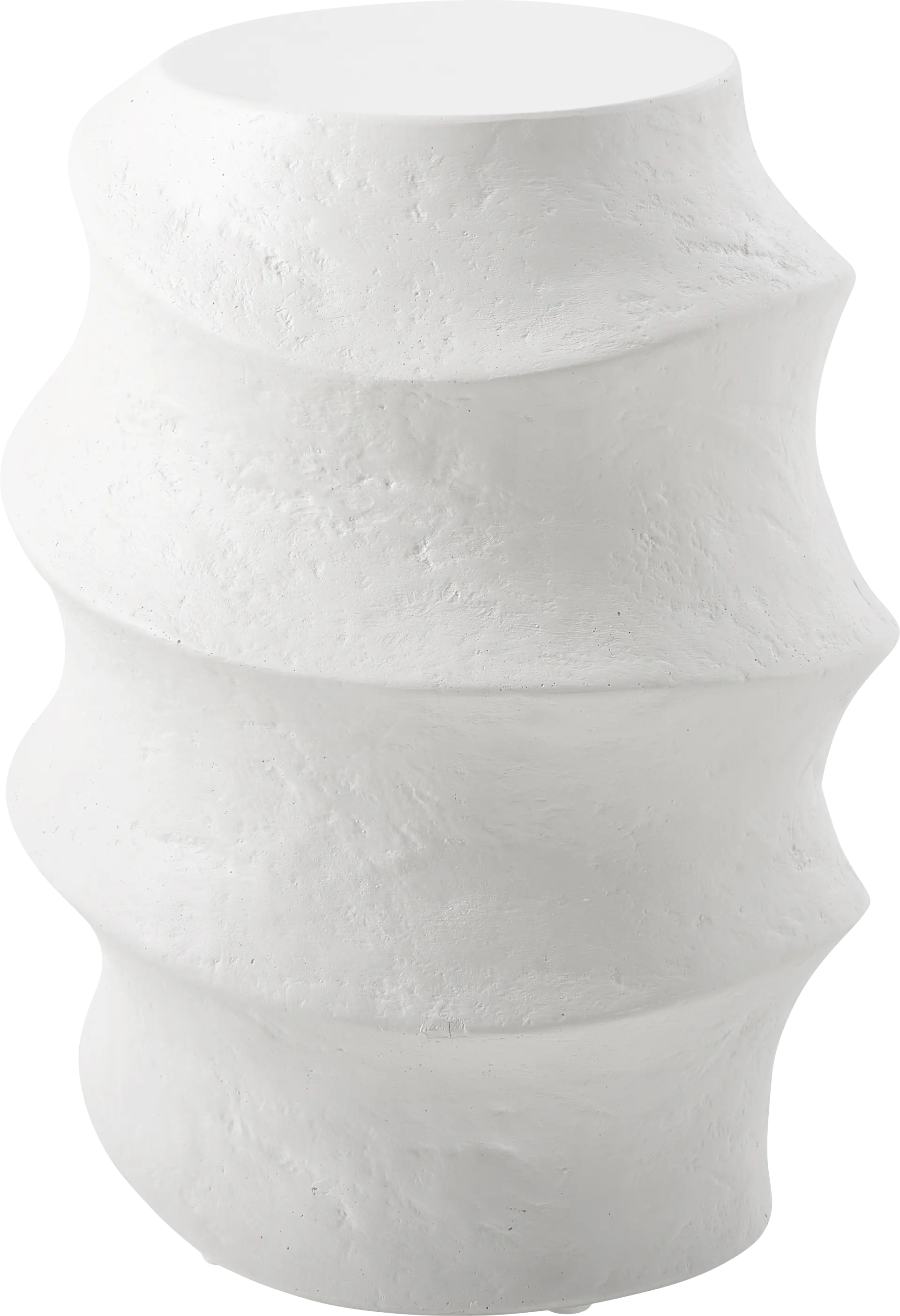 Isadi White Outdoor End Table