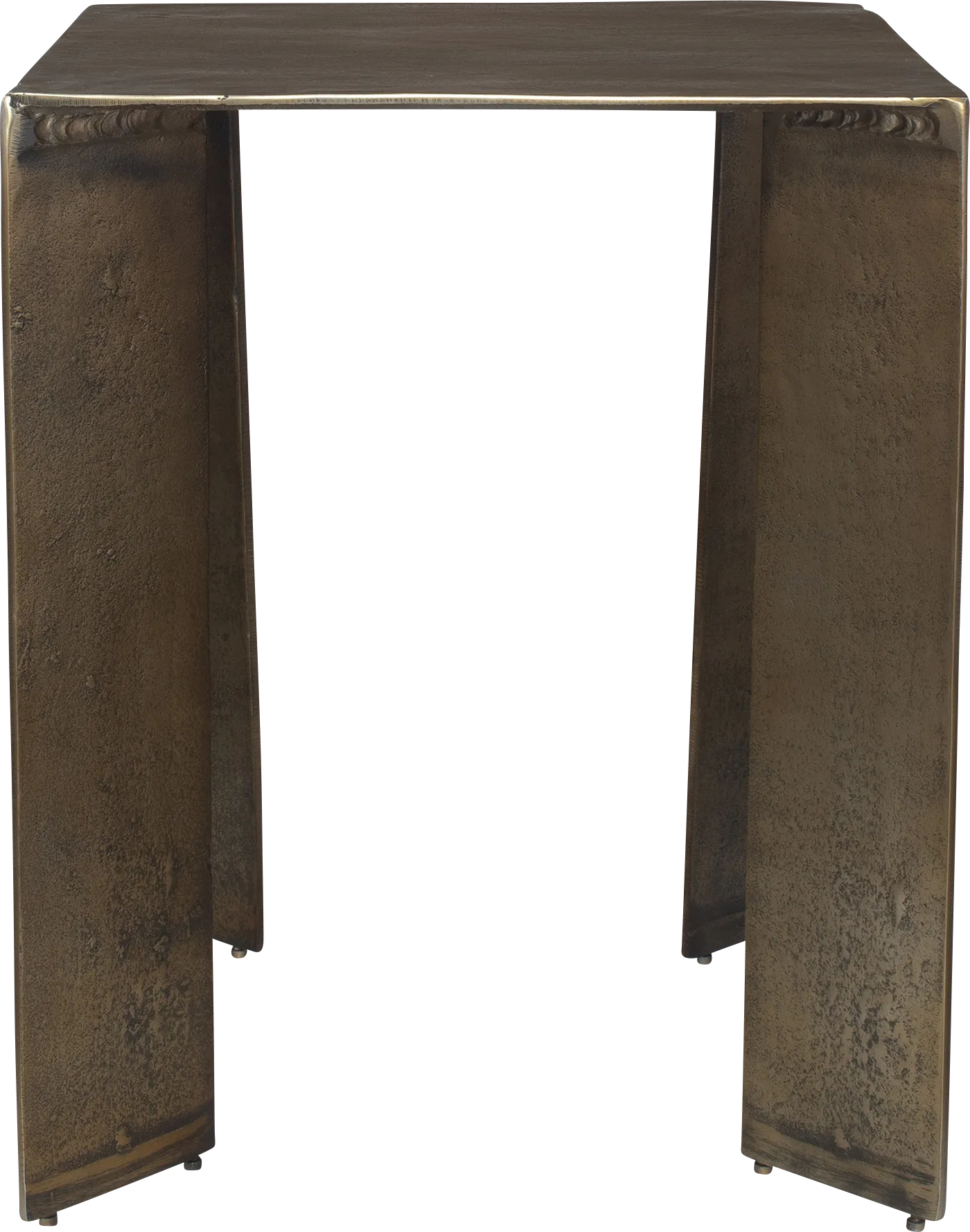 Alehi Brass Outdoor End Table - Thumbnail - Image 1