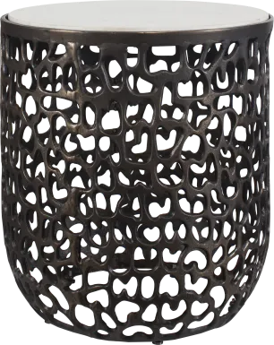 Kayafa Bronze Outdoor End Table