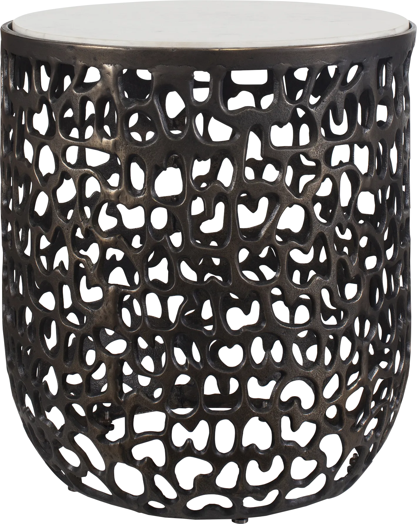 Kayafa Bronze Outdoor End Table - Image 1