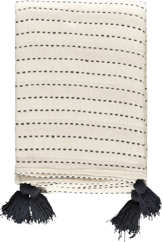 Ayantu Ivory Throw Blanket