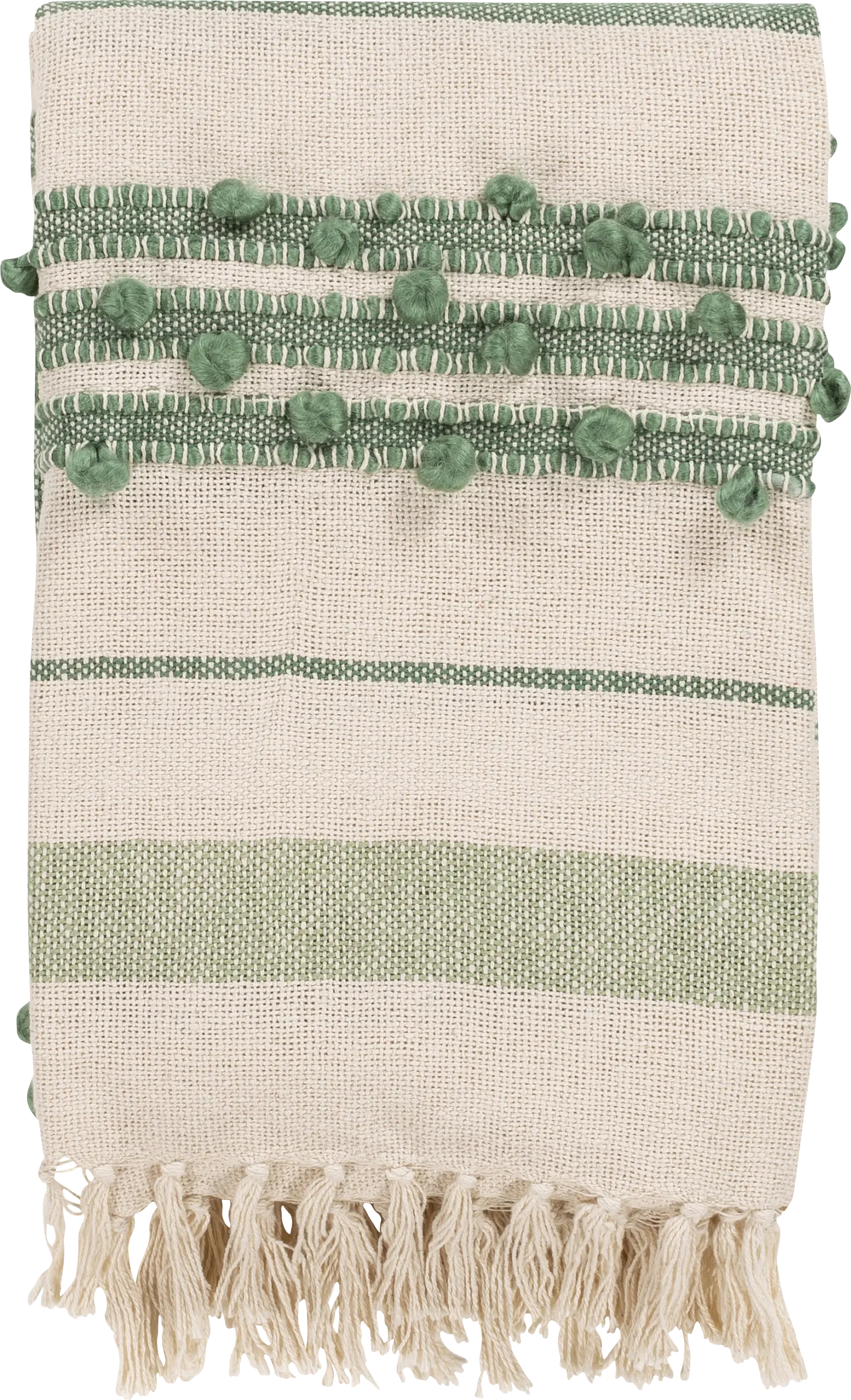 Astair Green Throw Blanket