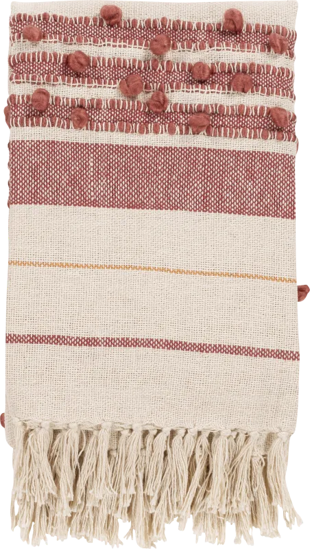 Astair Red Throw Blanket