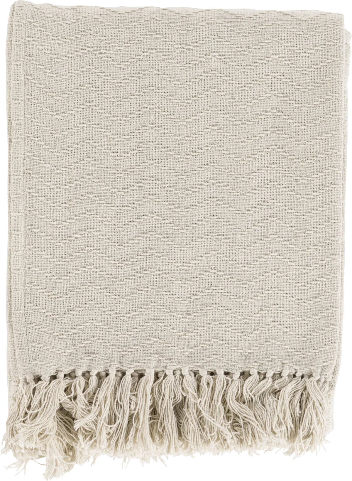 Kidan Ivory Beige Throw Blanket | Rooms to Go