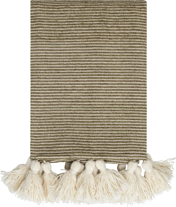 Gelila Green Throw Blanket