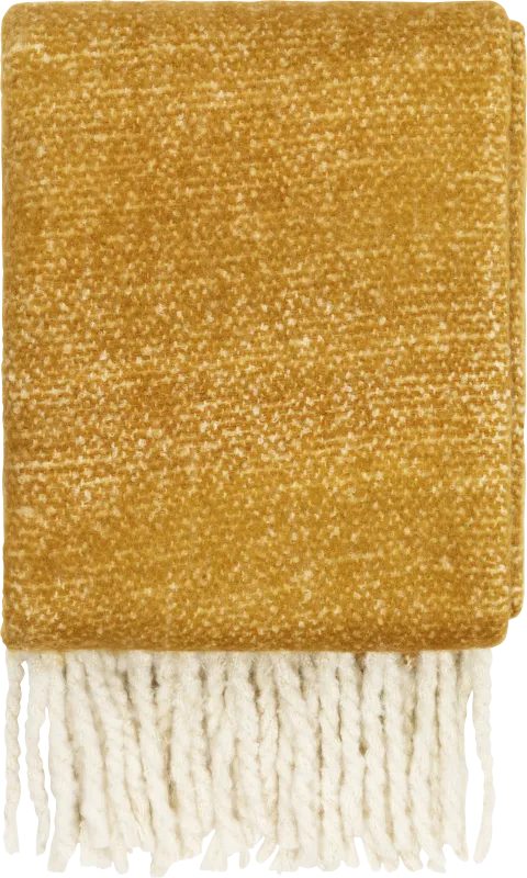 Hisari Mustard Throw Blanket