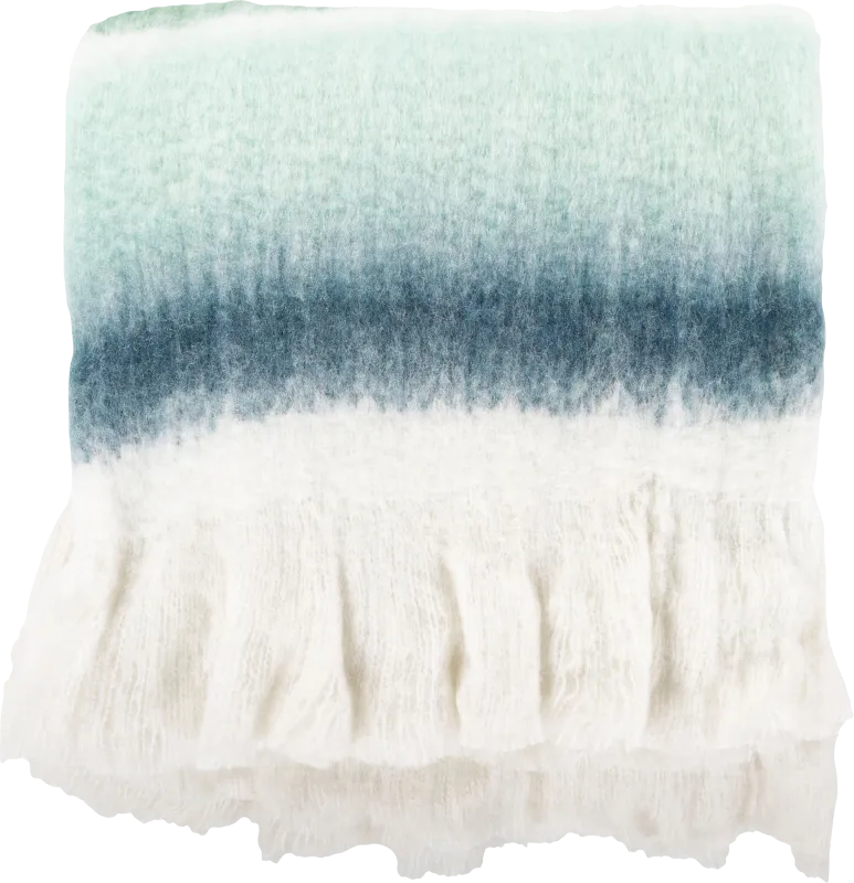 Vironi Blue Throw Blanket