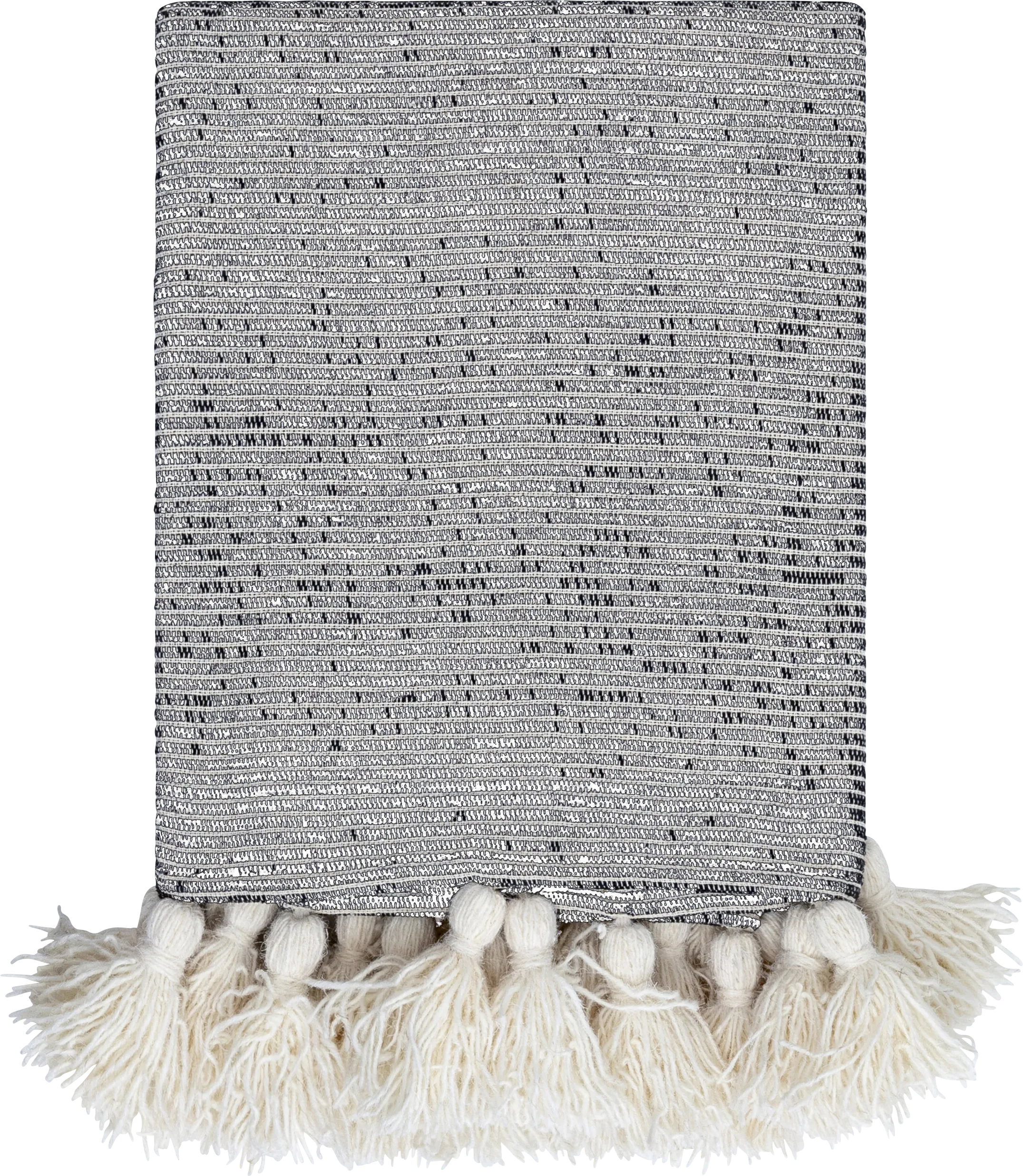 Gelila Black Throw Blanket - Thumbnail - Image 1