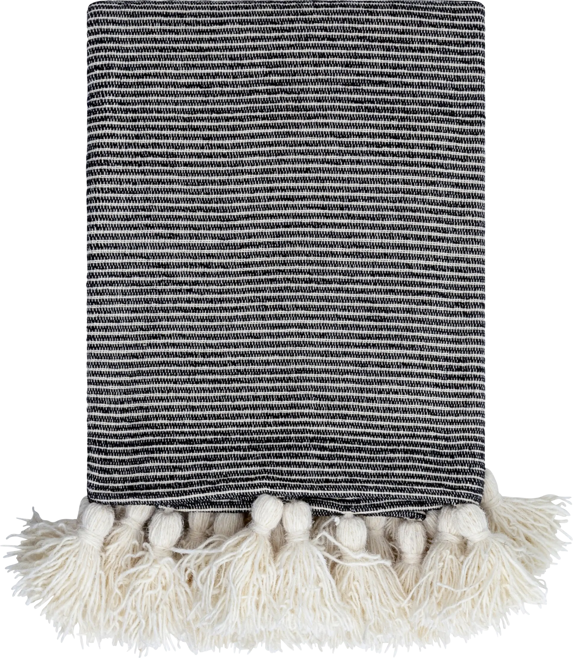 Gelila Black Throw Blanket