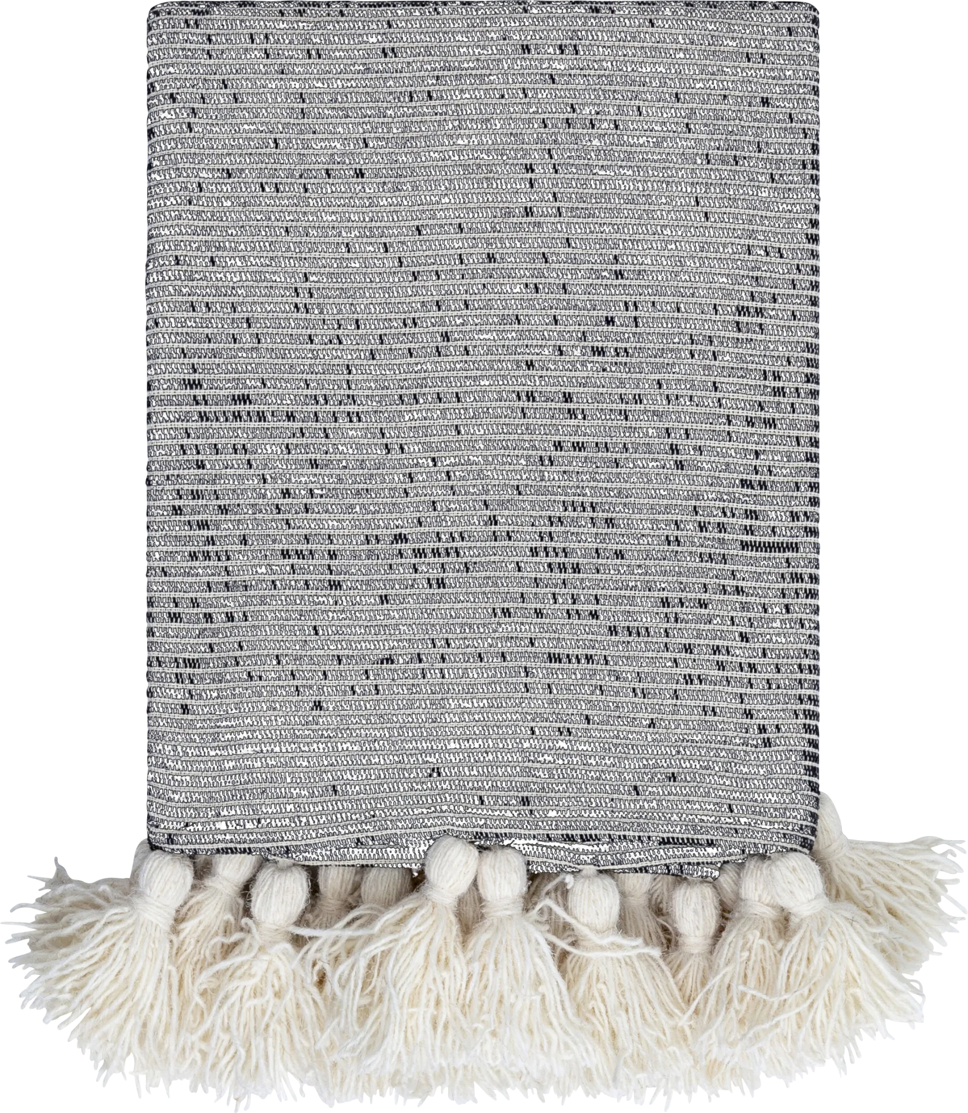 Gelila Black Throw Blanket - Image 1