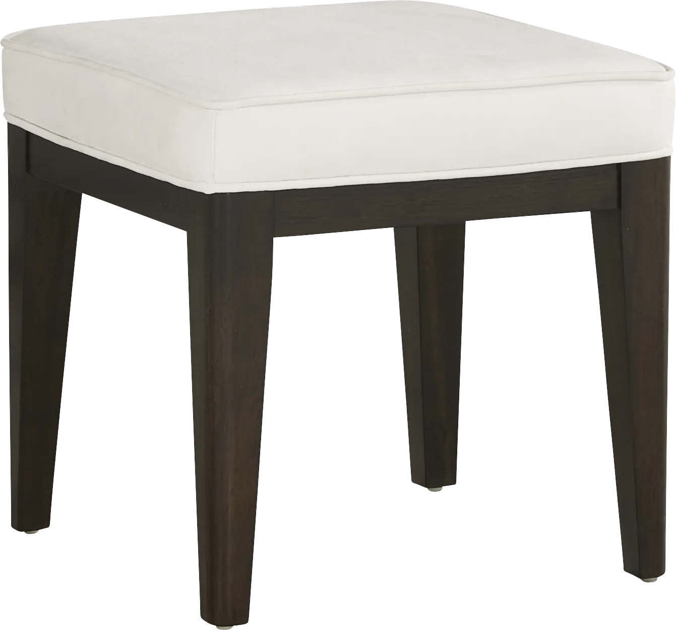 Elko Falls White Vanity Stool - Thumbnail - Image 1