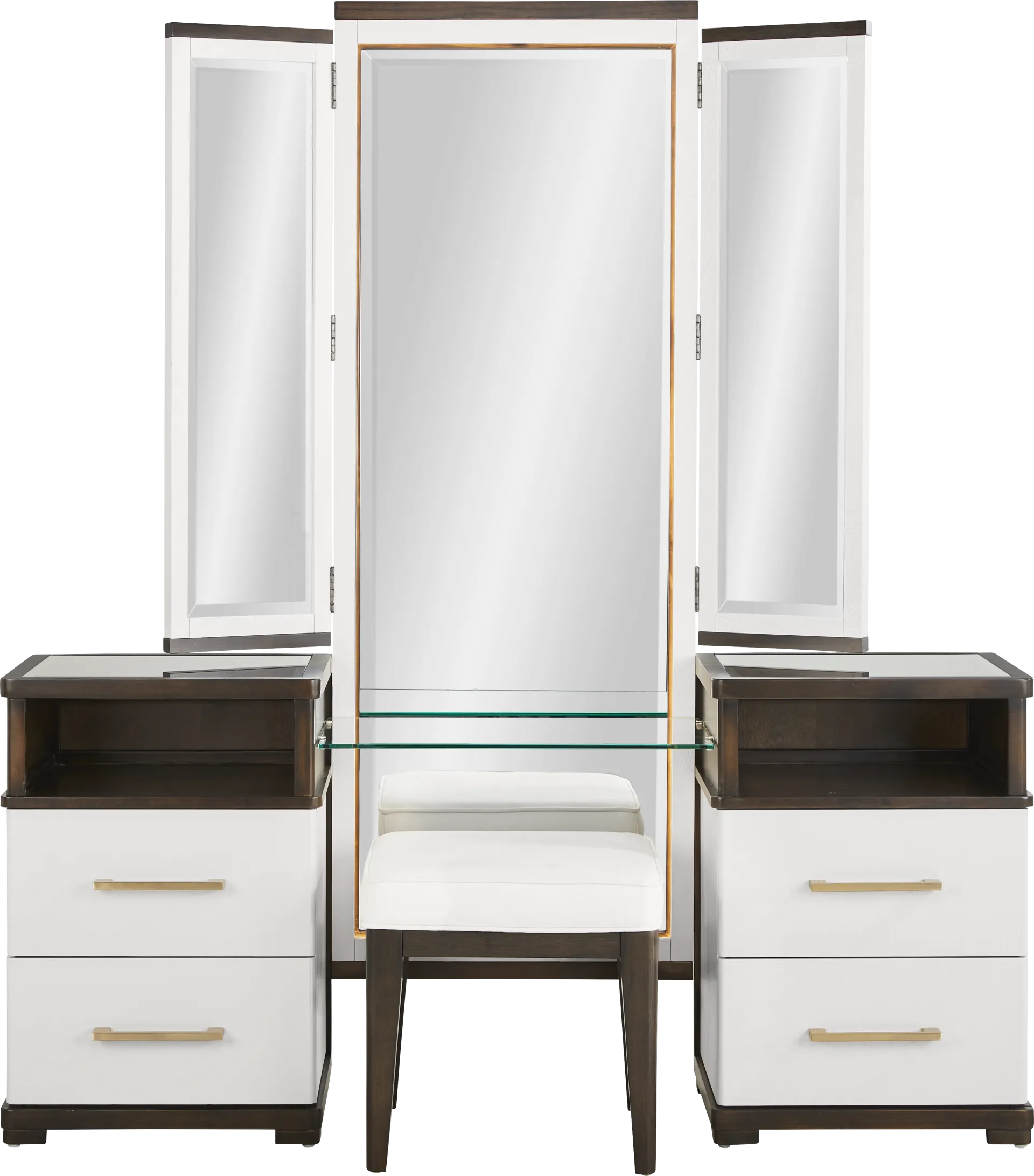 Elko Falls White Vanity Set - Image 1