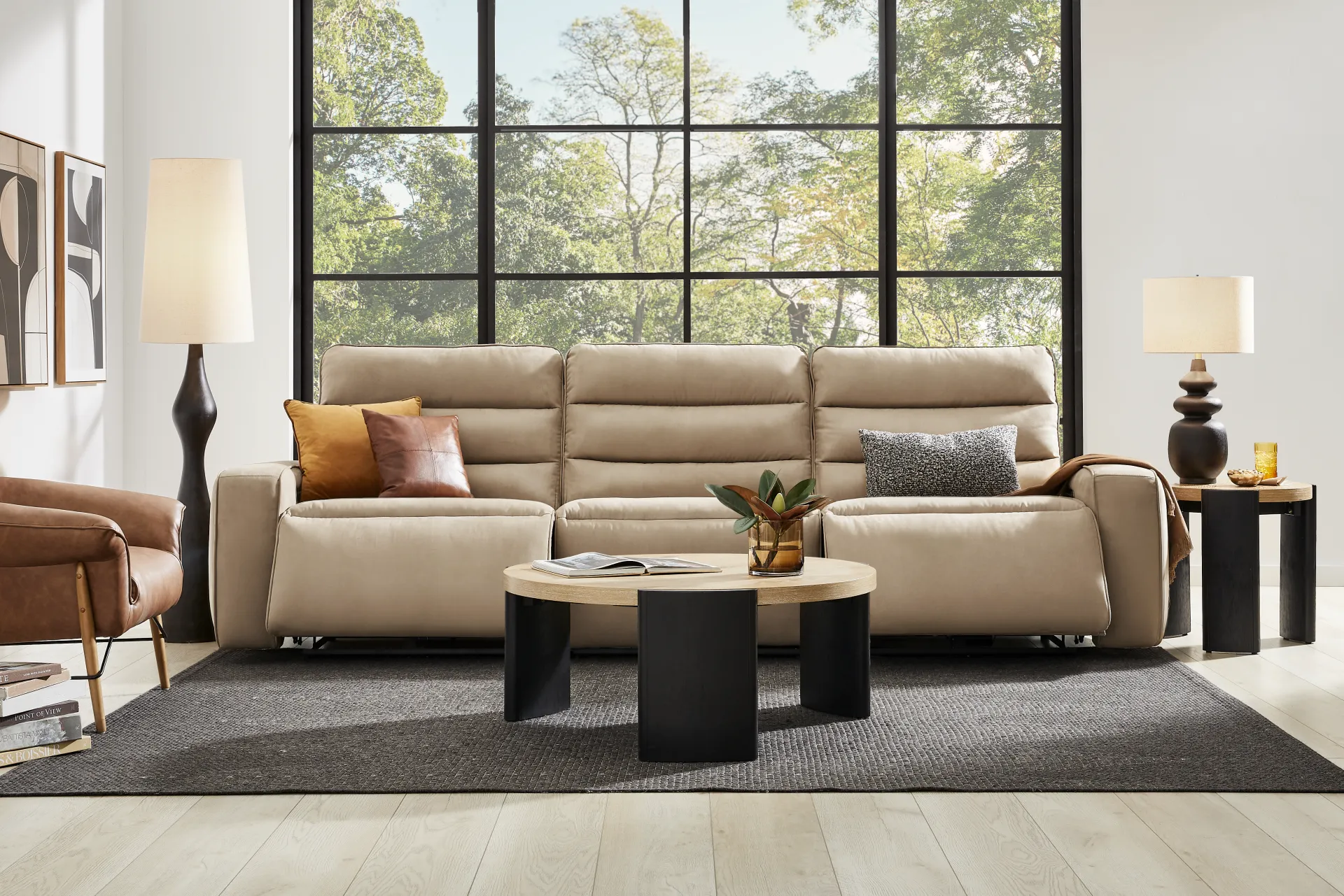 Del Mar Sand Dual Power Sofa - Image 2