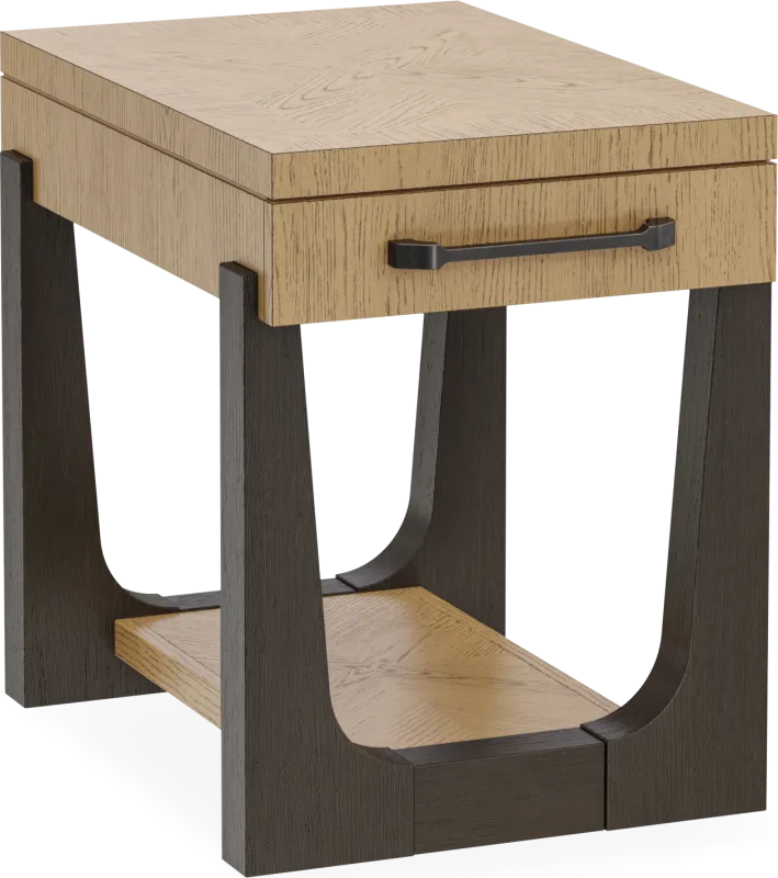 Roth Black Chairside Table