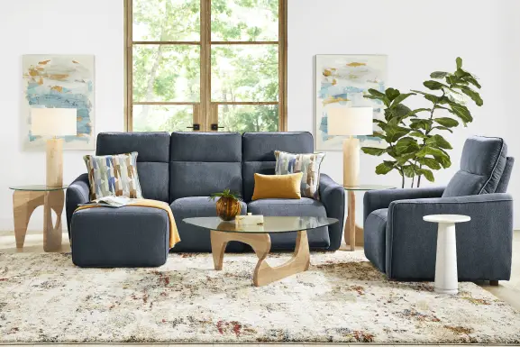 Tremont Indigo 3 Pc Power Reclining Sectional