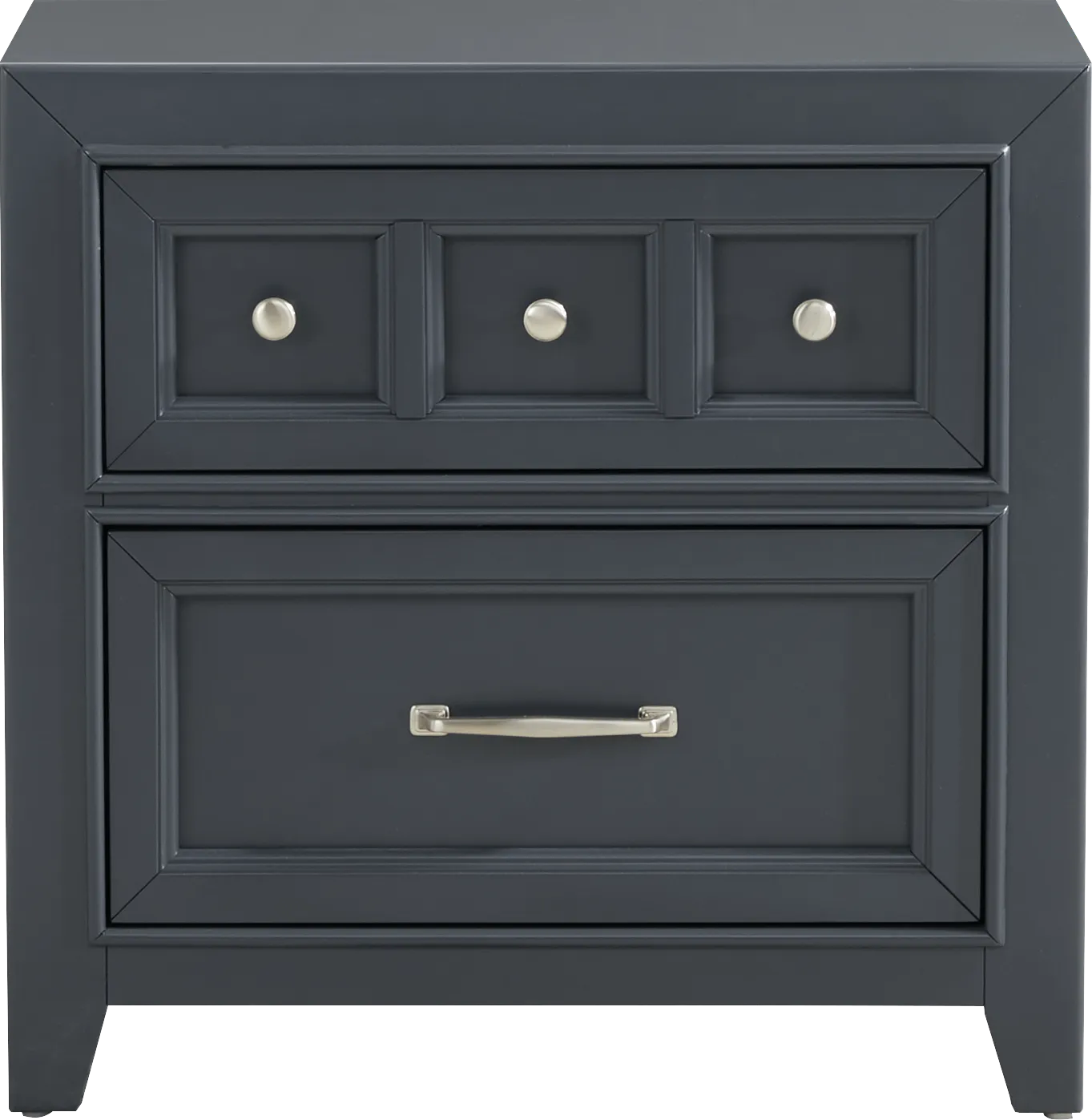 Owings Mill Graphite 7 Pc King Storage Bedroom - Image 17