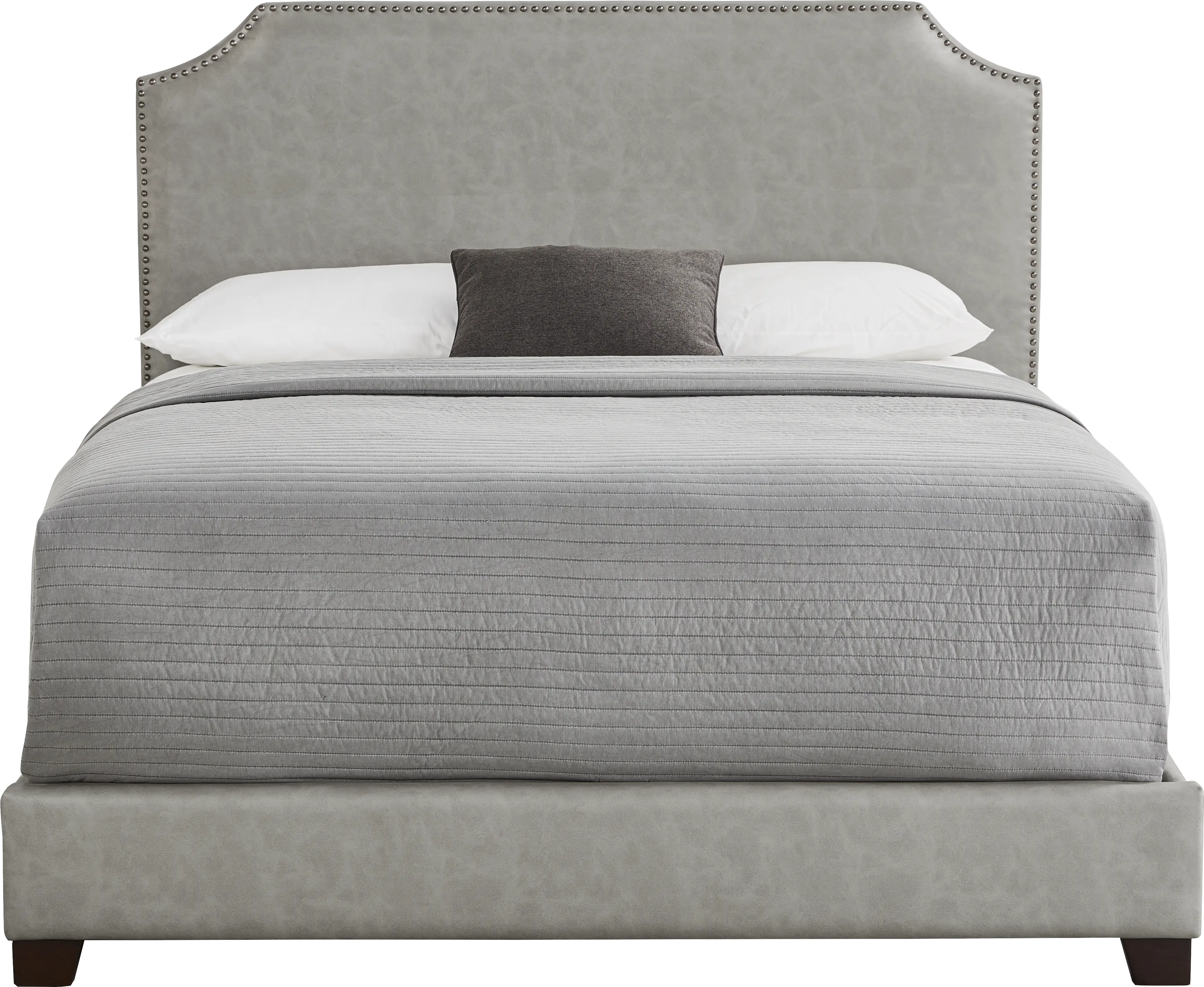 Kimberley Gray 3 Pc King Upholstered Bed - Thumbnail - Image 1