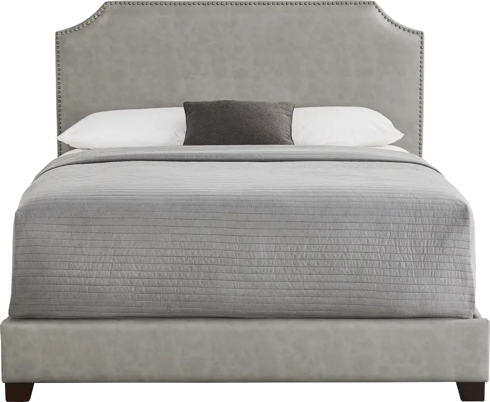 Kimberley Gray 3 Pc Queen Upholstered Bed