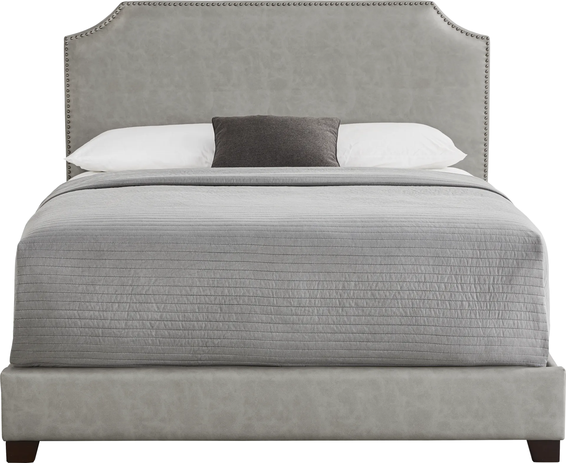 Kimberley Gray 3 Pc Queen Upholstered Bed - Image 1