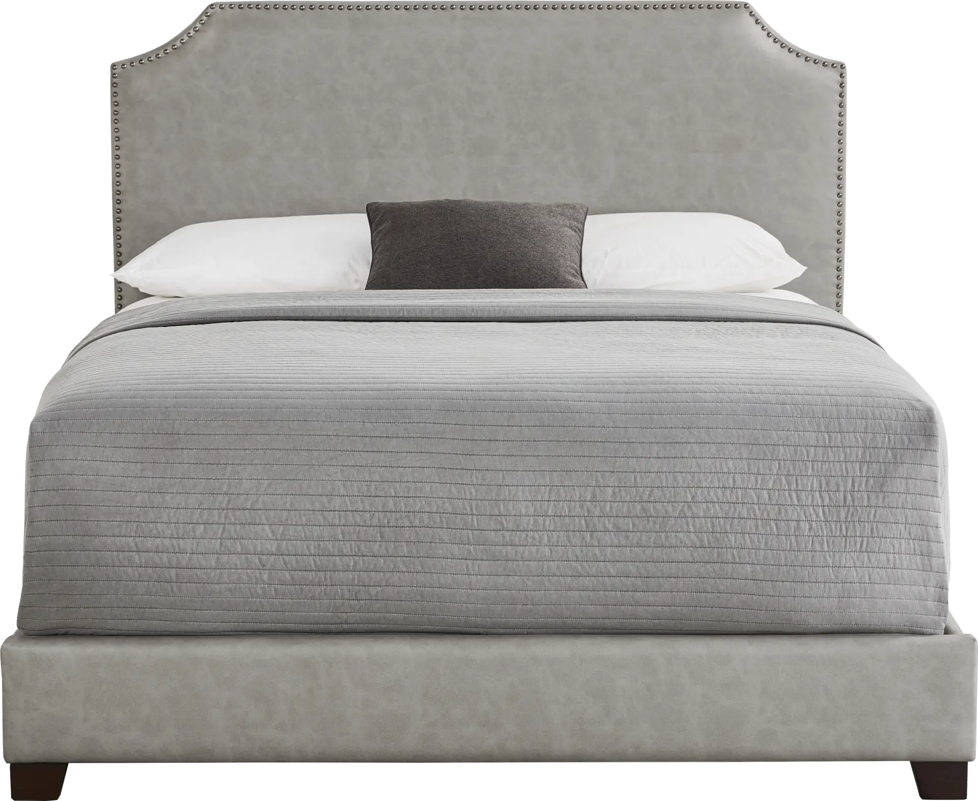 Kimberley Gray 3 Pc Queen Upholstered Bed