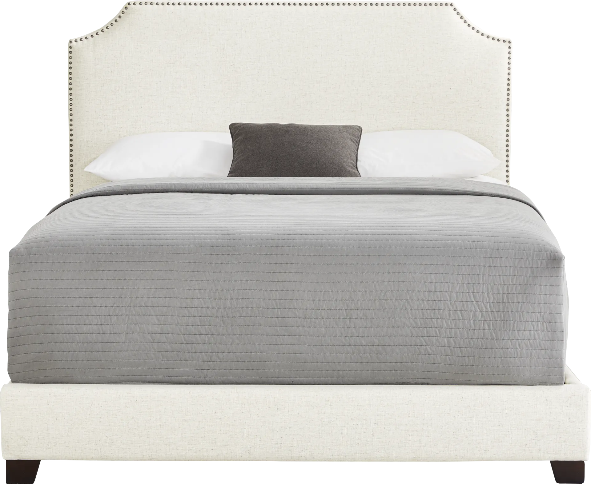 Kimberley White 3 Pc Queen Upholstered Bed - Image 1