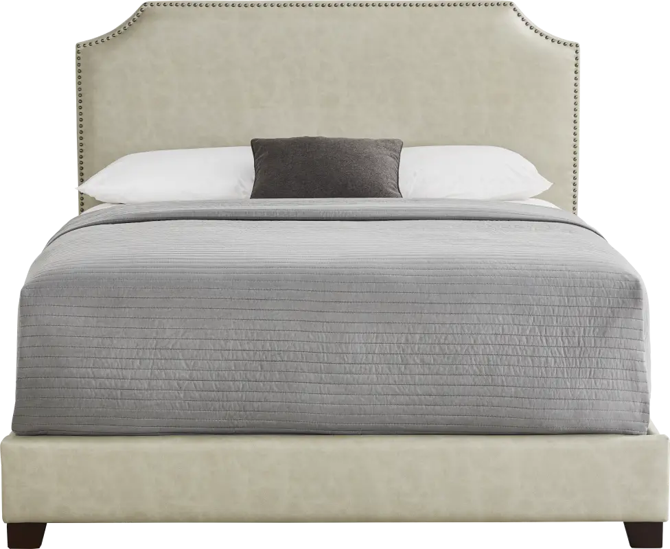 Kimberley Tan 3 Pc King Upholstered Bed