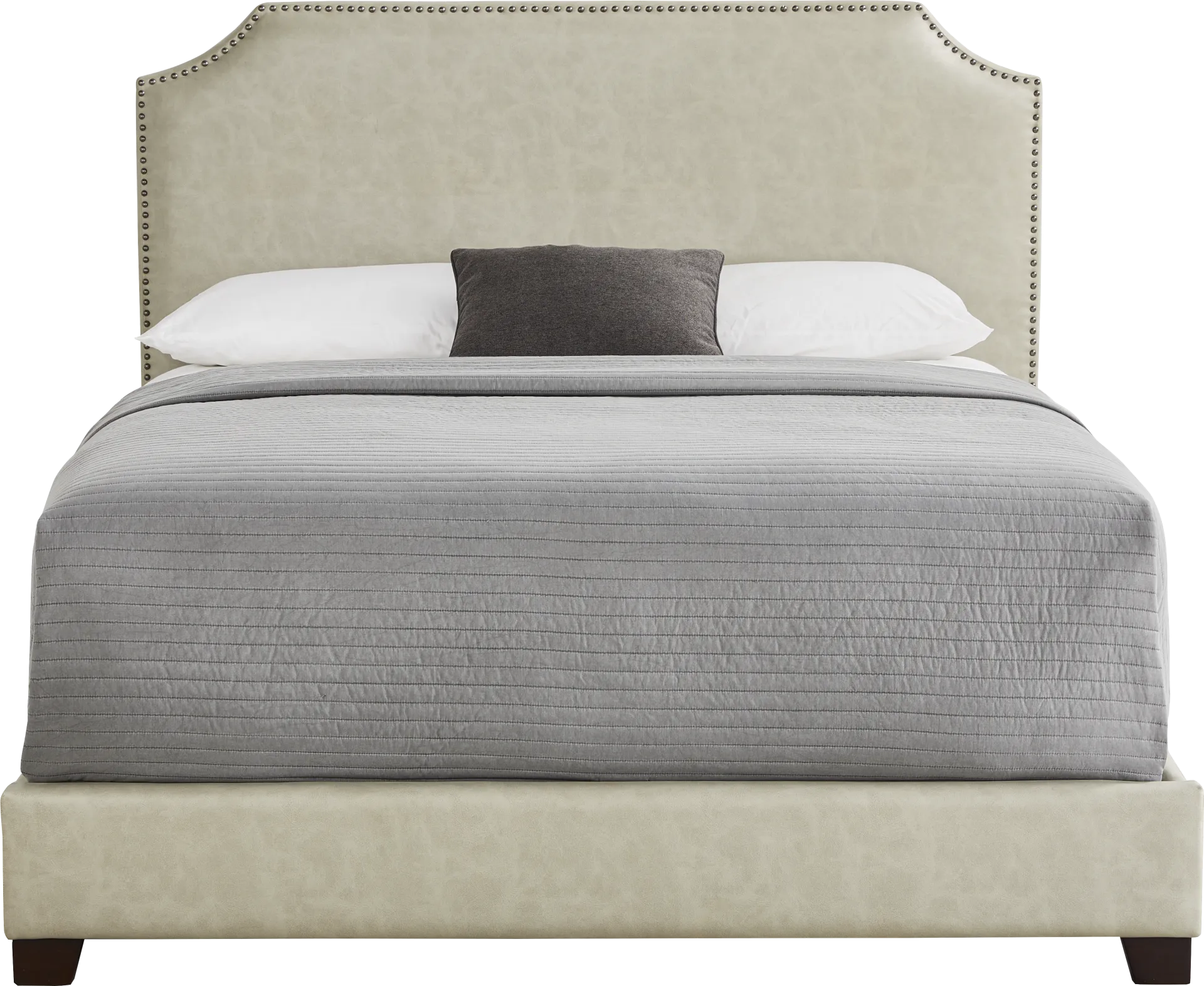 Kimberley Tan 3 Pc Queen Upholstered Bed - Image 1