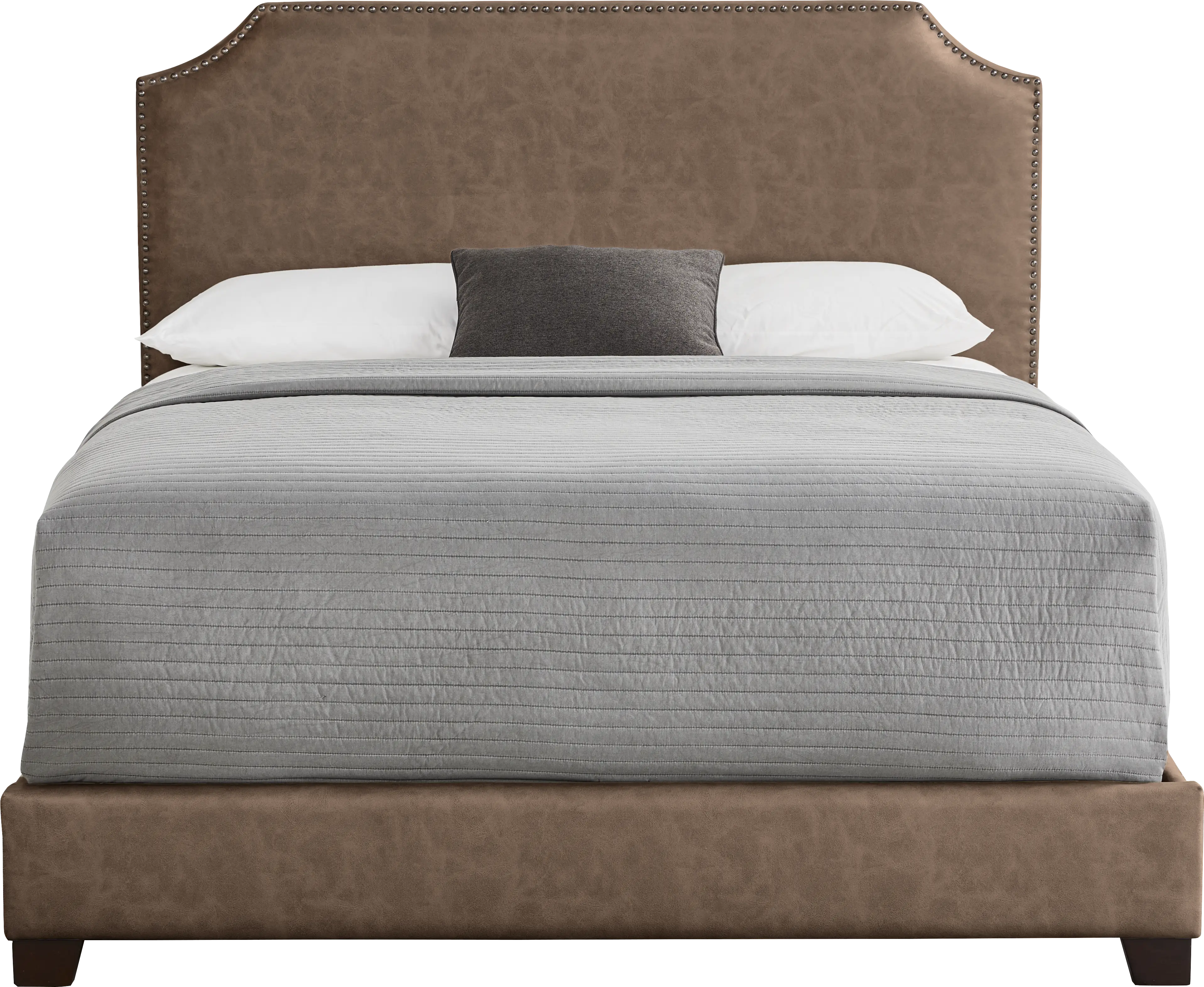 Kimberley Brown 3 Pc Queen Upholstered Bed - Thumbnail - Image 1