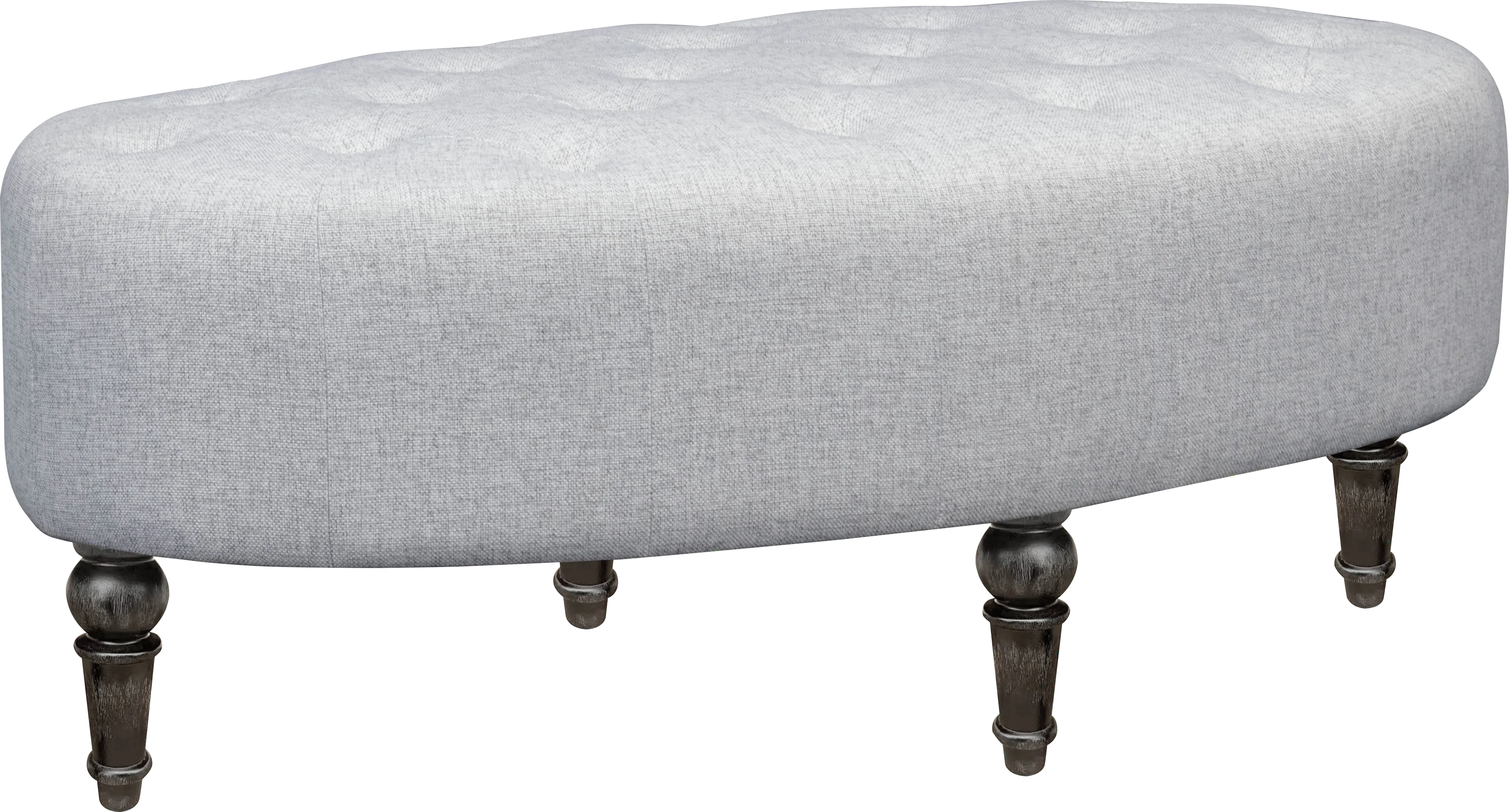 Noelle Gray Cocktail Ottoman - Thumbnail - Image 1