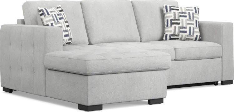 2 pc laf storage sleeper sectional