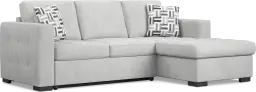 2 pc left arm chaise sleeper sectional