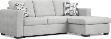 2 pc left arm chaise sleeper sectional