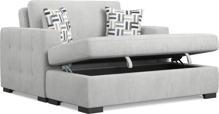 Geneva Gray 2 Pc Chaise