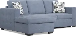 2 pc laf storage sleeper sectional