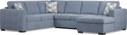 3 pc raf storage sleeper sectional
