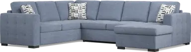 3 pc raf storage sleeper sectional