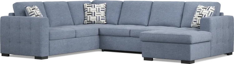 3 pc raf storage sleeper sectional