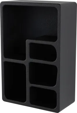 Demeze Black Wall Shelf