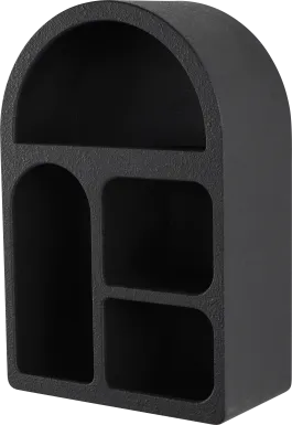 Guesi Black Wall Shelf