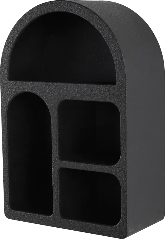 Guesi Black Wall Shelf