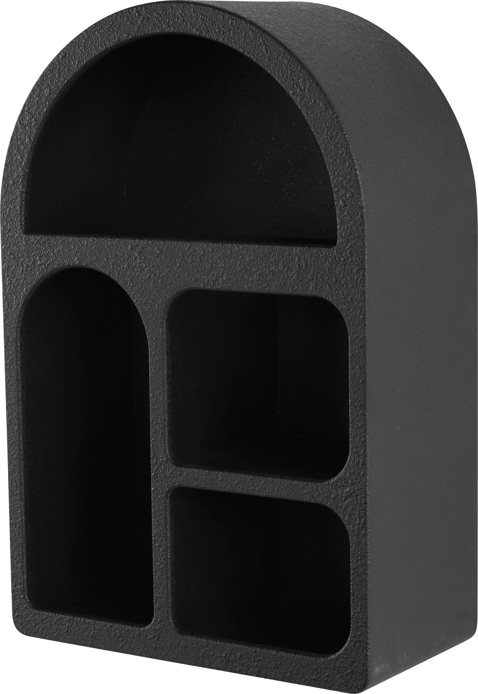 Guesi Black Wall Shelf