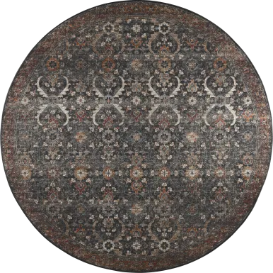 Carthage Blue 8' Round Rug