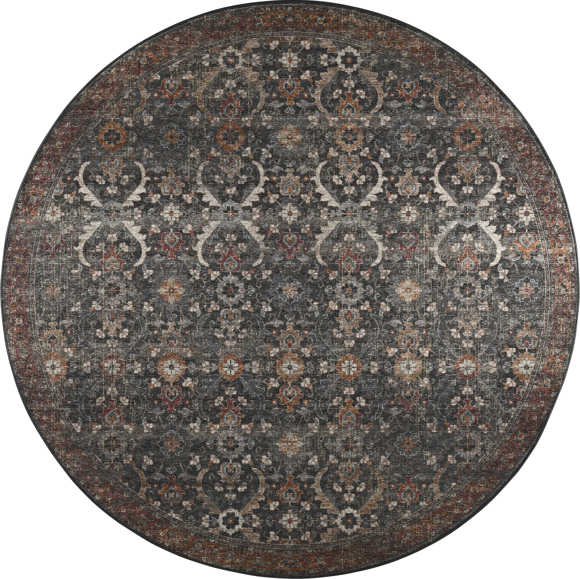 Carthage Blue 8' Round Rug