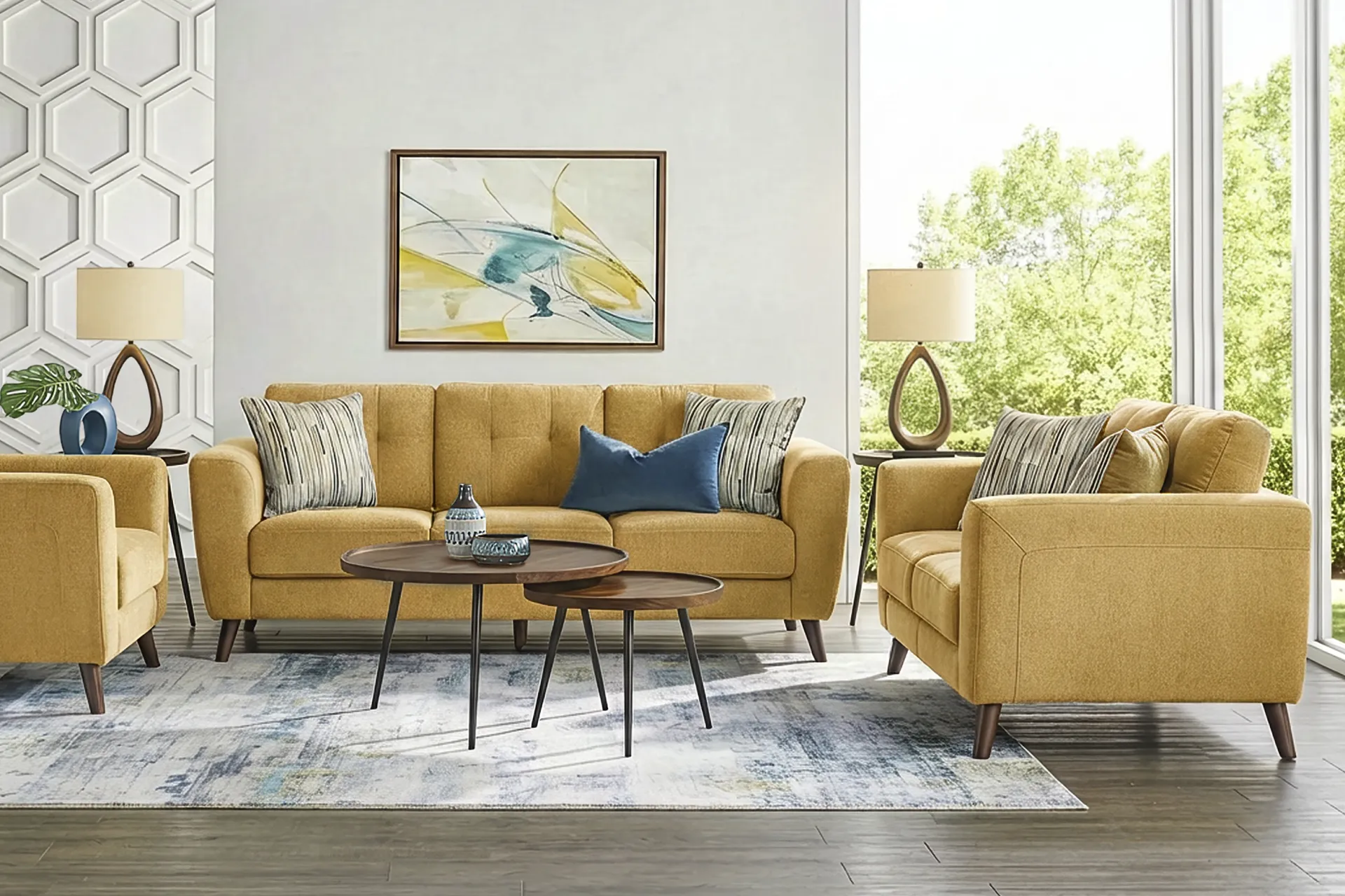 Market Row Yellow Sofa - Image 1