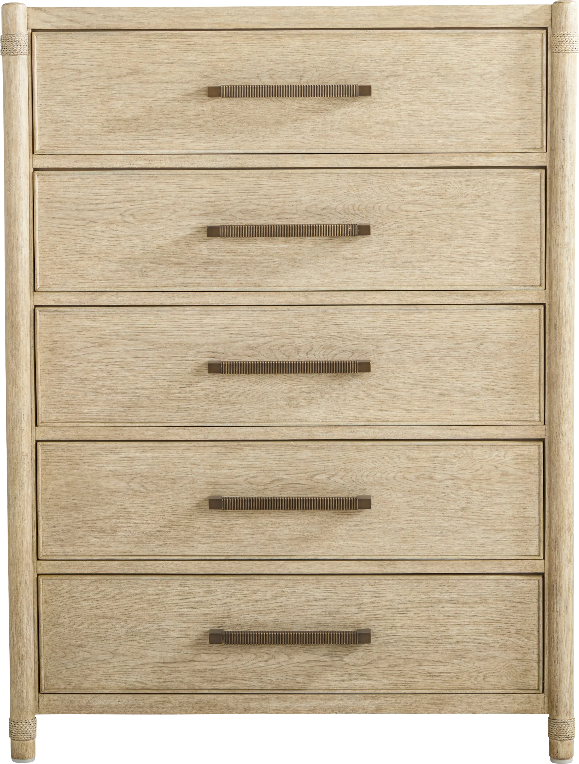 Vineyard Estates Natural 5 Pc Queen Poster Bedroom - Image 3