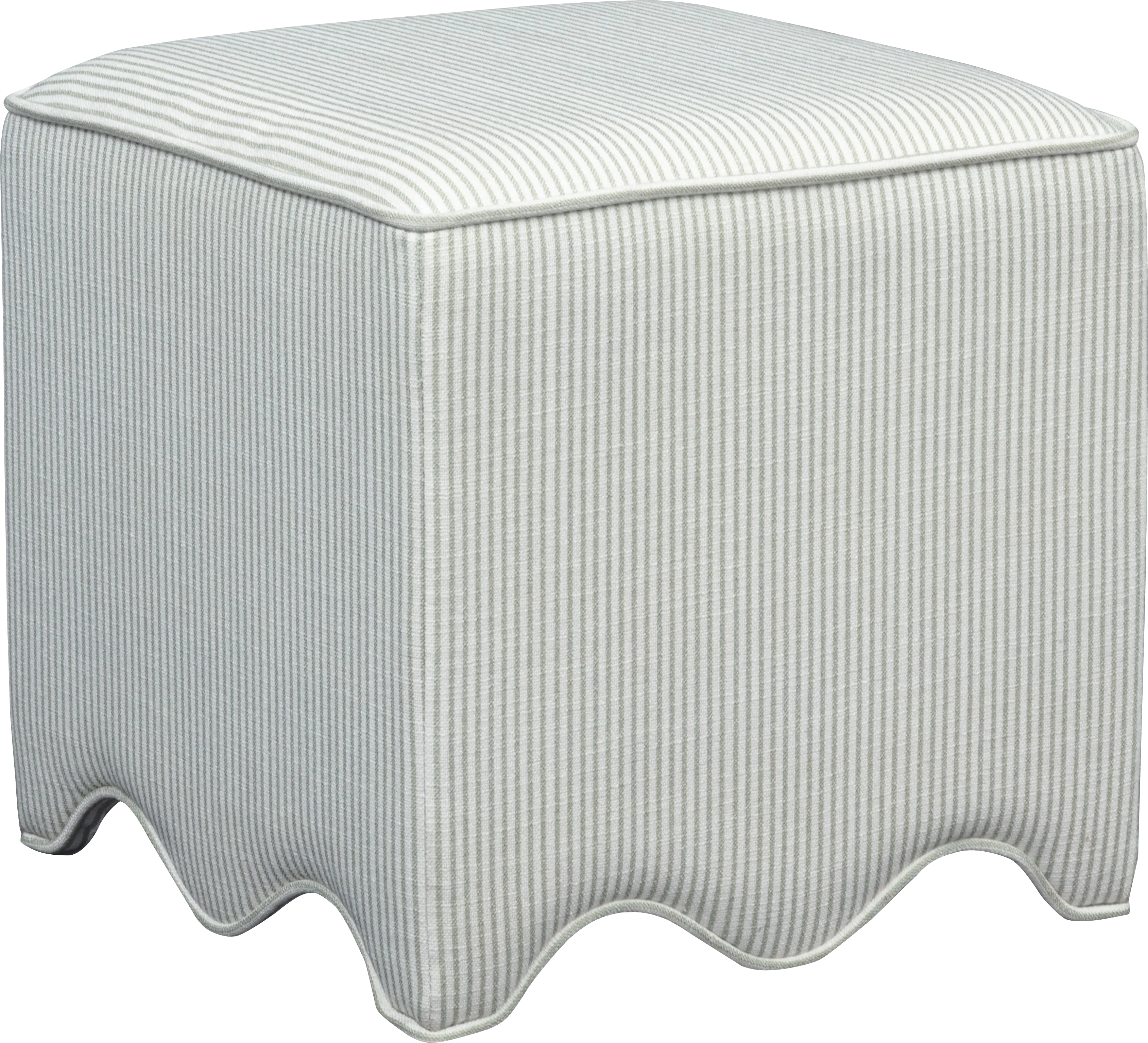 Frances Beige Ottoman - Thumbnail - Image 1