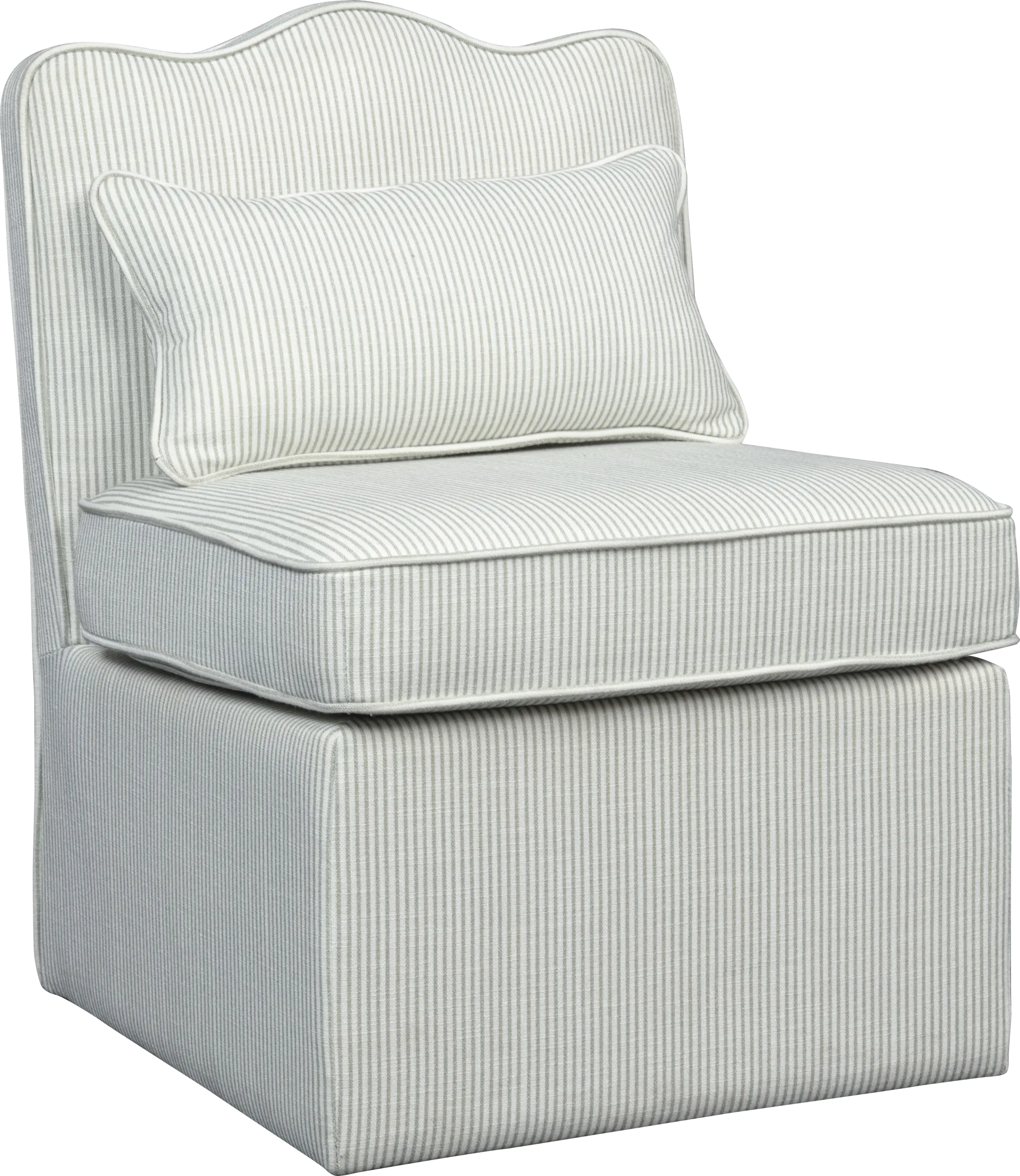 Frances Beige Accent Chair - Image 1