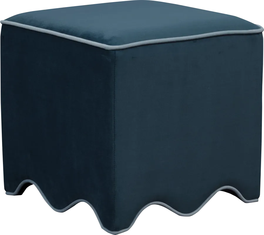 Frances Blue Ottoman